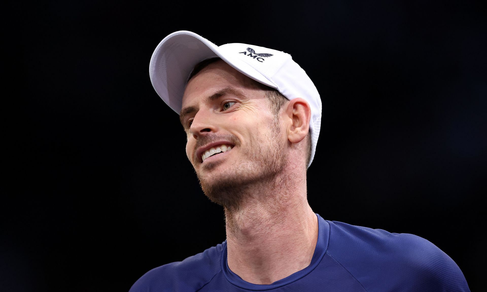 Andy Murray pictured at the 2022 Rolex Paris Masters - Day One.