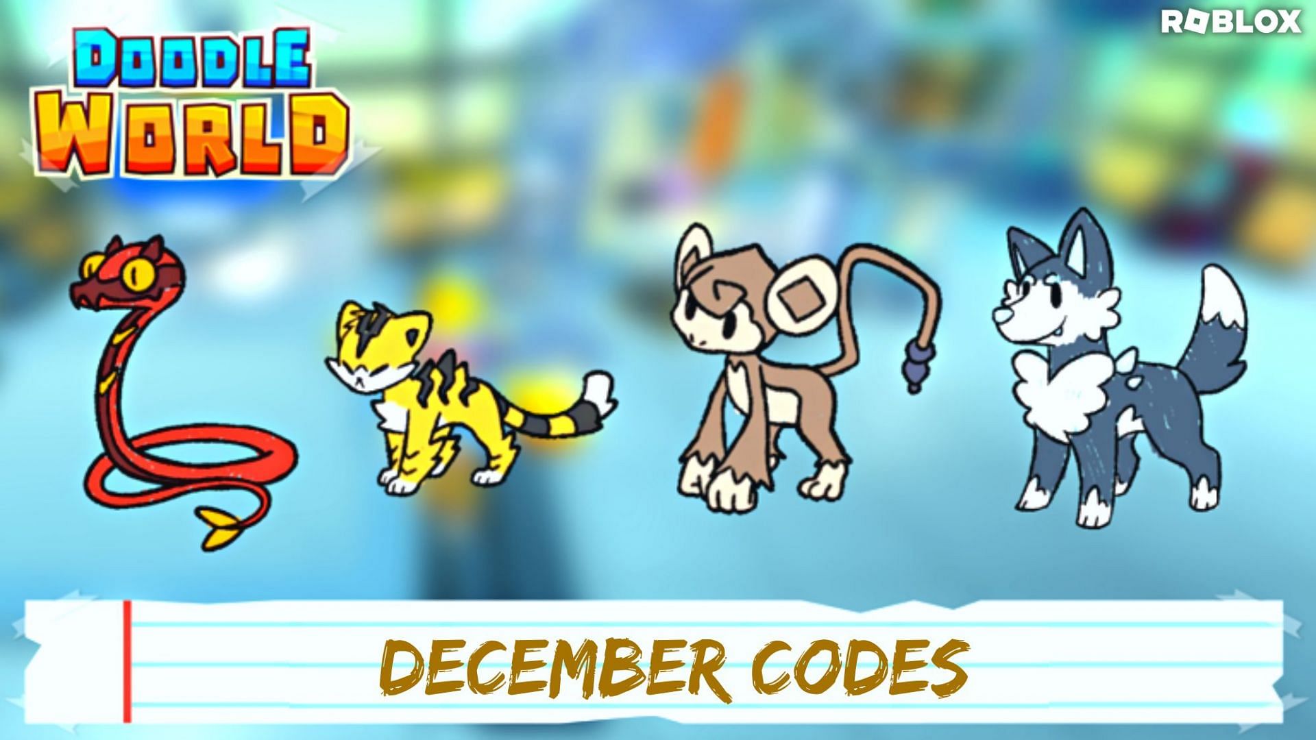 Roblox doodle world december codes