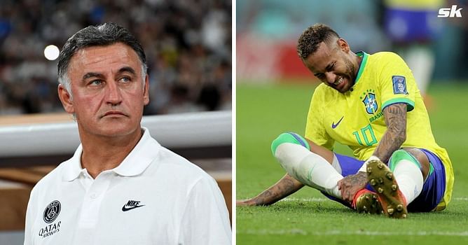 “Mentally he really wants to play” – Christophe Galtier offers update on Neymar’s ankle injury ahead of PSG return