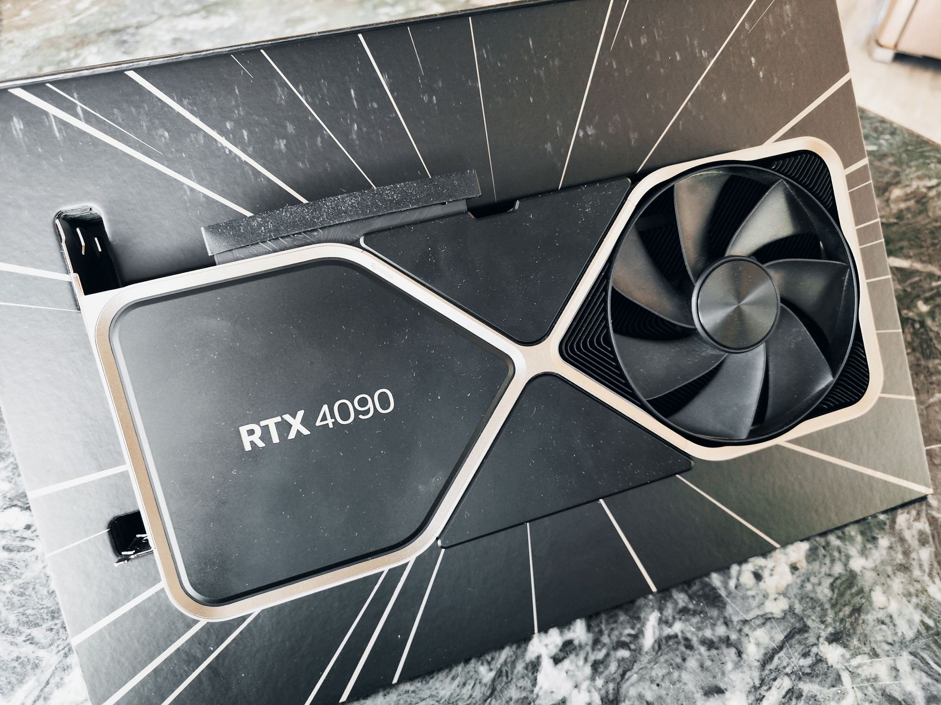 The RTX 40 series Founder&#039;s Edition GPU (Image via Sportskeeda)