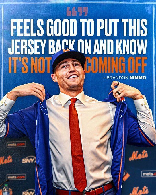 Brandon Nimmo wants to to see it through with the Mets - that's really,  really special