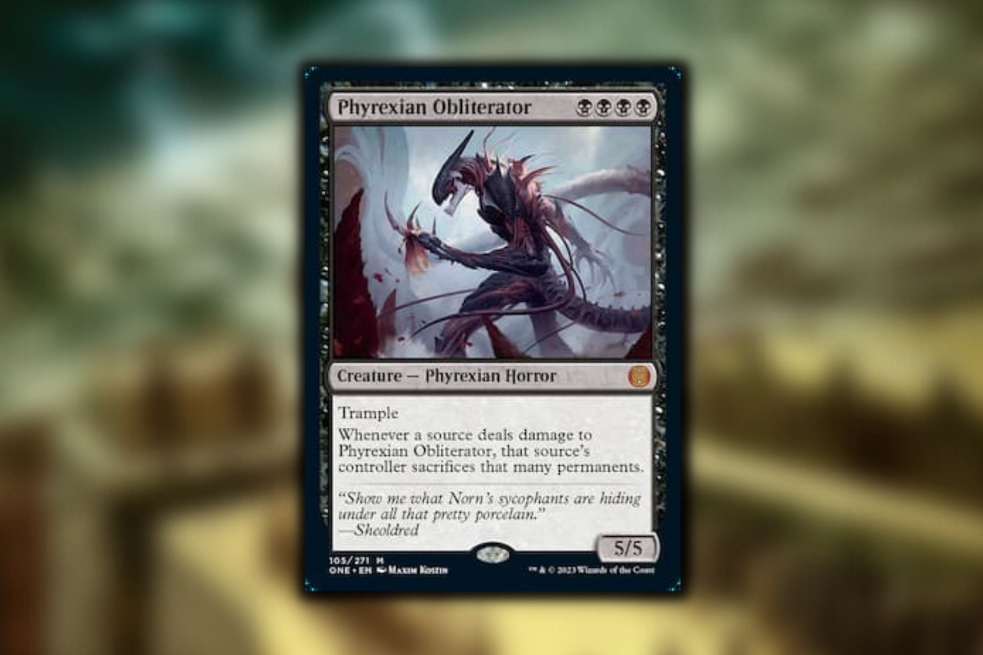 Phyrexian Obliterator in Magic: The Gathering (Image via Wizards of the Coast)