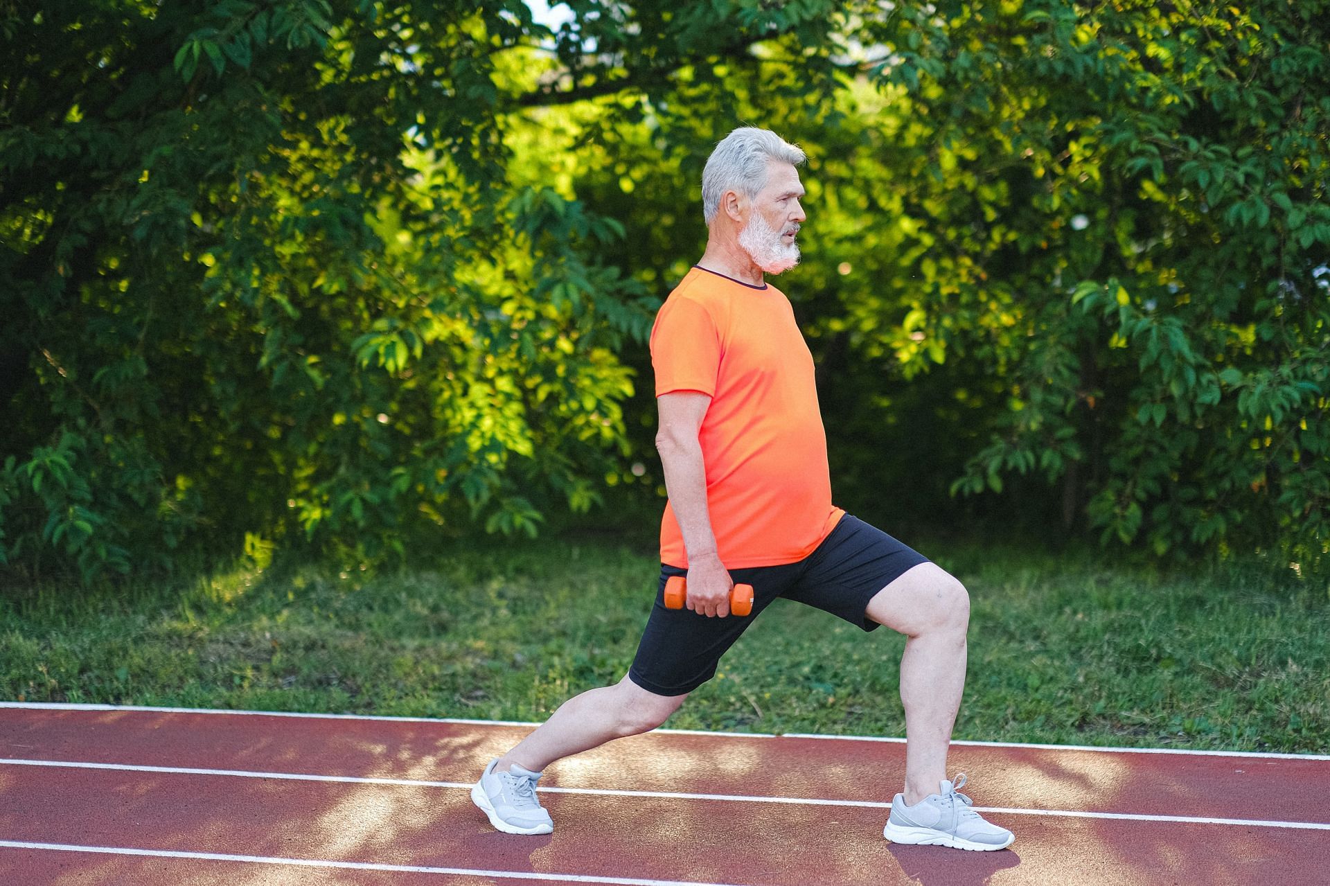 Lunges mimic many everyday movements such as climbing stairs, picking something up (Image via Pexels@Anna Shvets)