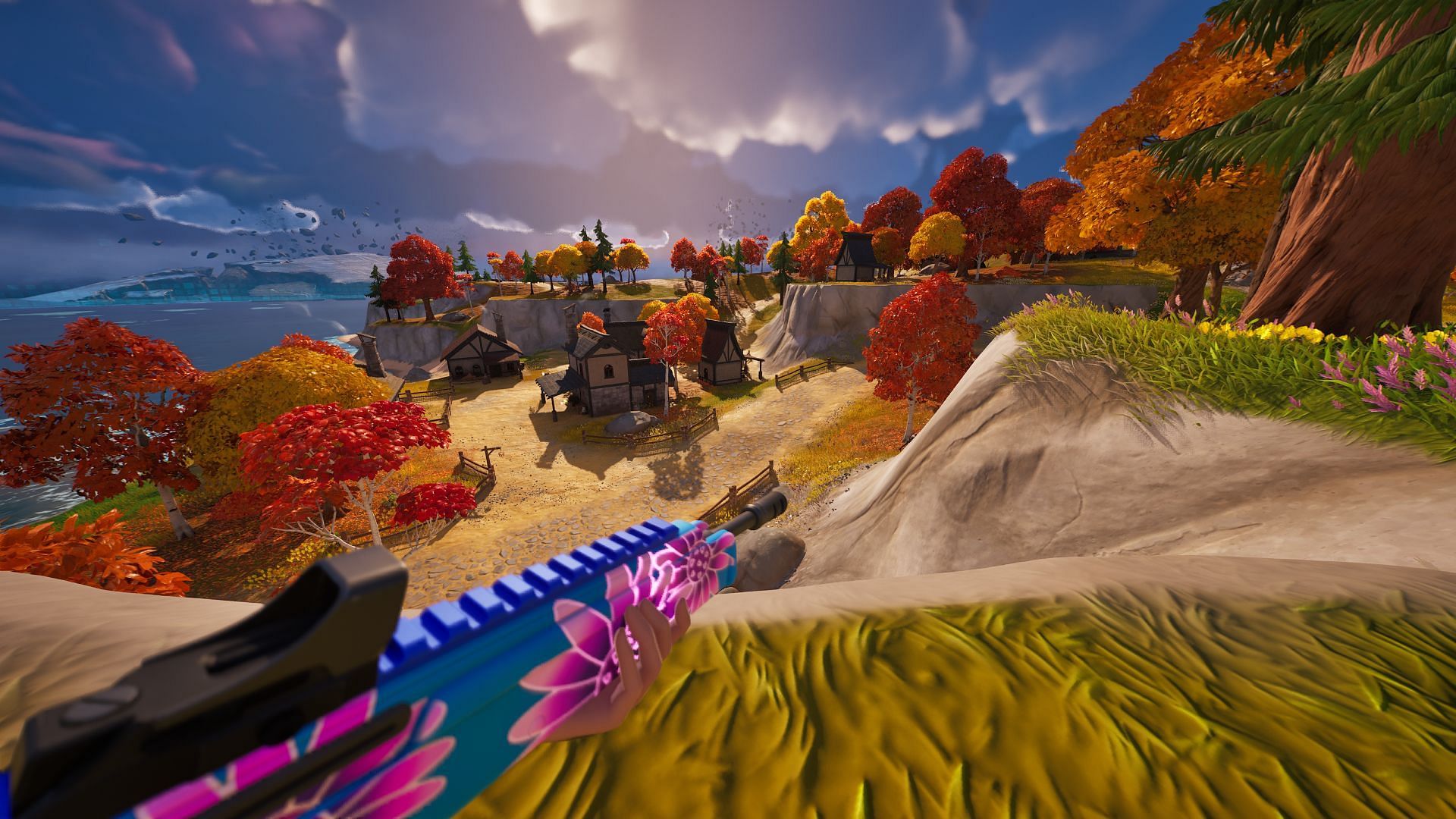 This is a fun unofficial first-person mode in Fortnite Chapter 4 Season 1 (Image via Epic Games/Fortnite)
