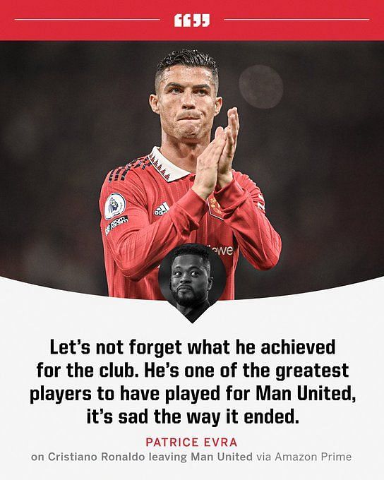 It's sad - Patrice Evra not impressed by how Cristiano Ronaldo