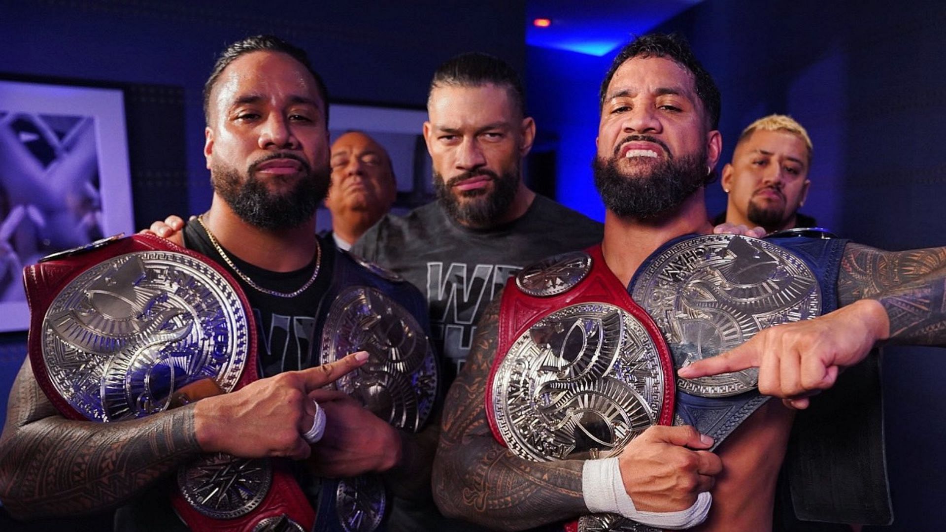 The Bloodline currently holds 4 major championships in WWE!