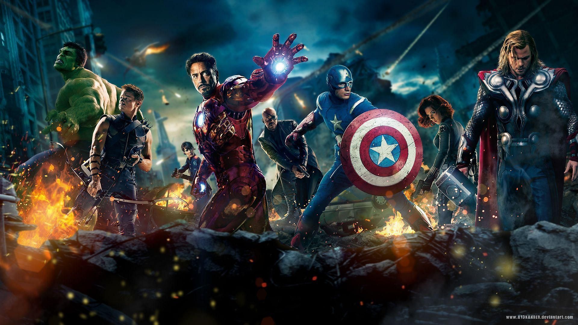 The original line-up of the Avengers (Image via Marvel)