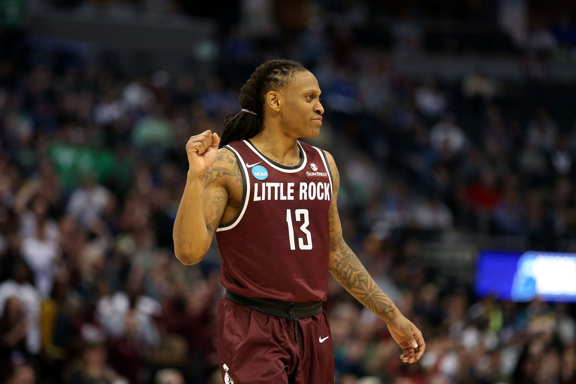 Beard led the Little Rock Trojans to a huge win over Purdue.