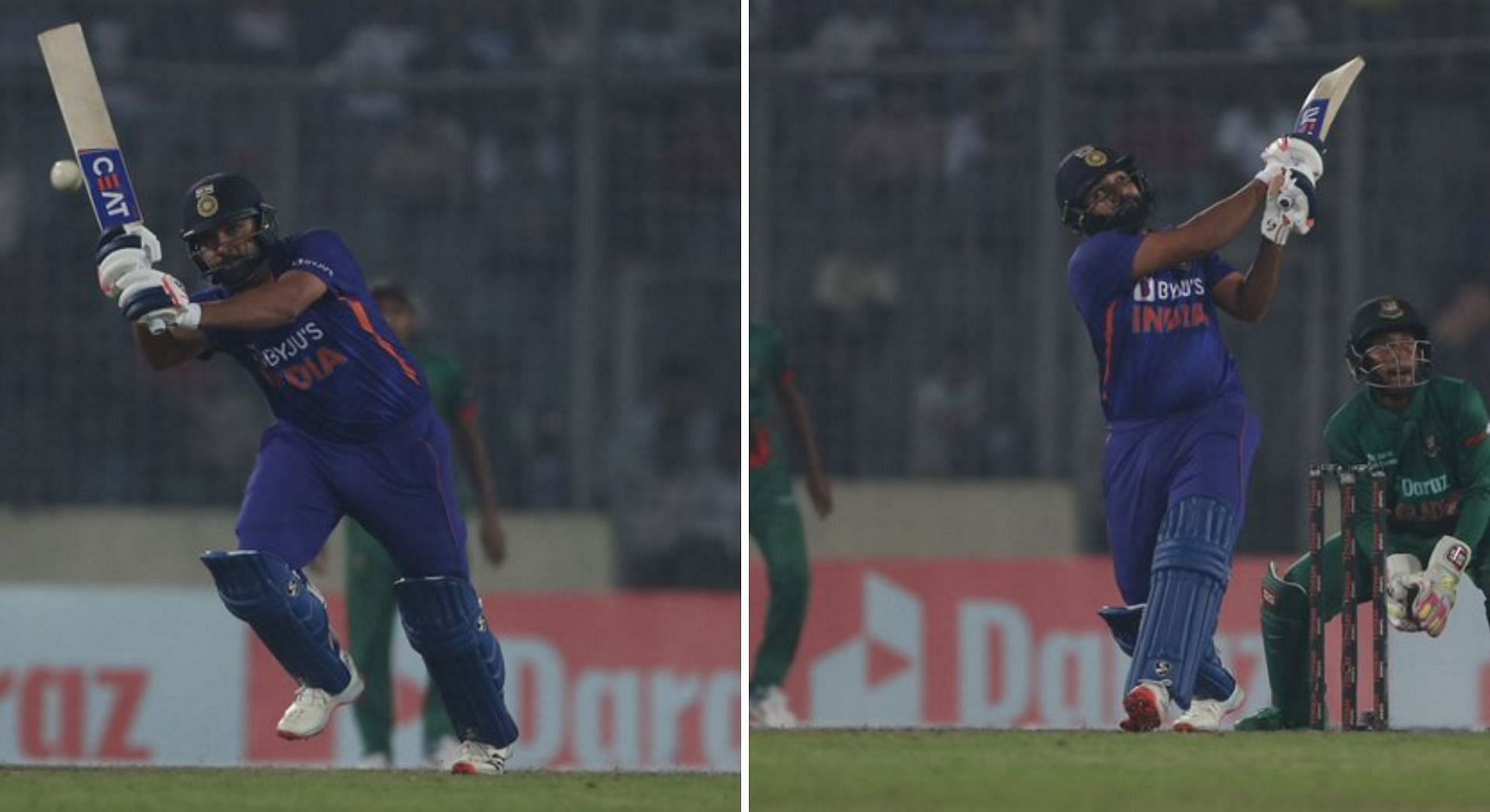 रोहित शर्मा ने चोटिल होने के बावजूद की जबरदस्त बल्लेबाजी