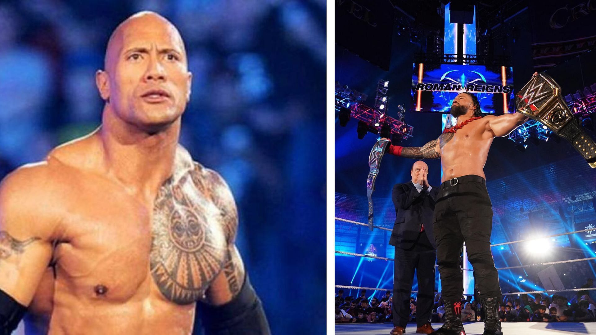 The Rock may face Roman Reigns at WrestleMania Hollywood.