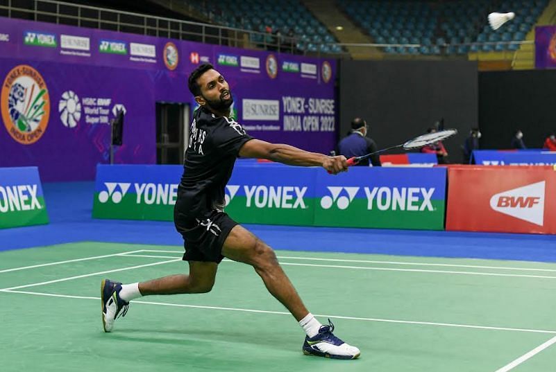 HS Prannoy in action at an earlier event (Image courtesy: BAI)