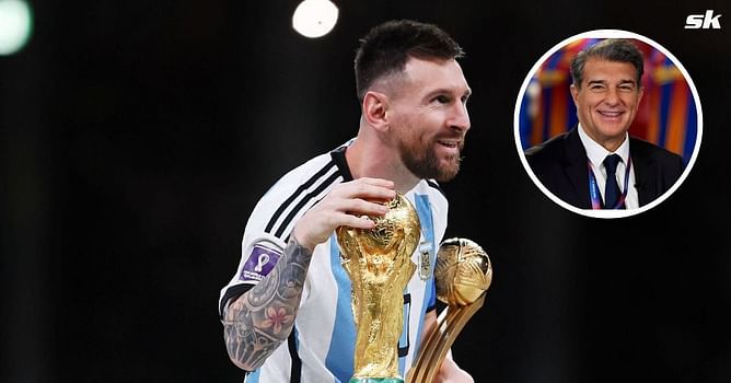 “Football owed you that moment” – Barcelona president Joan Laporta sends special message to Messi after FIFA World Cup victory