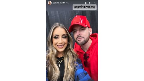 Britt Baker and WWE personality Mike Rome