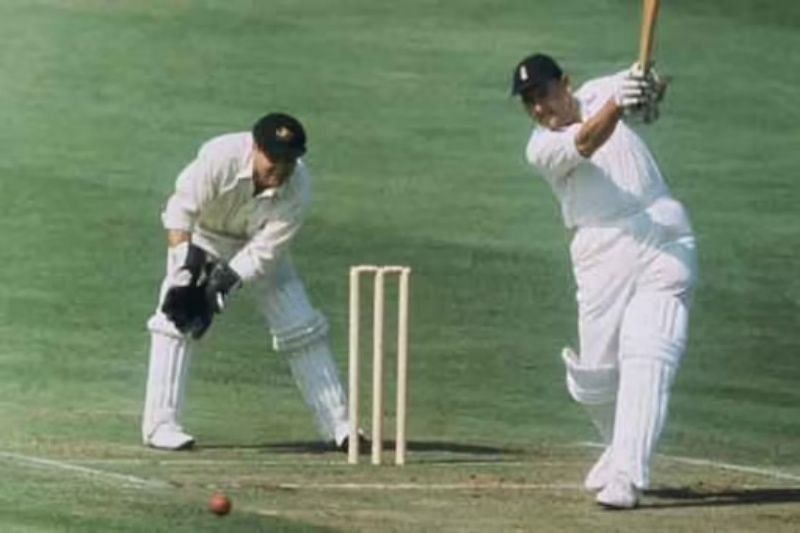 Colin Cowdrey was the first batter to score a hundred in his 100th Test. Pic: Twitter