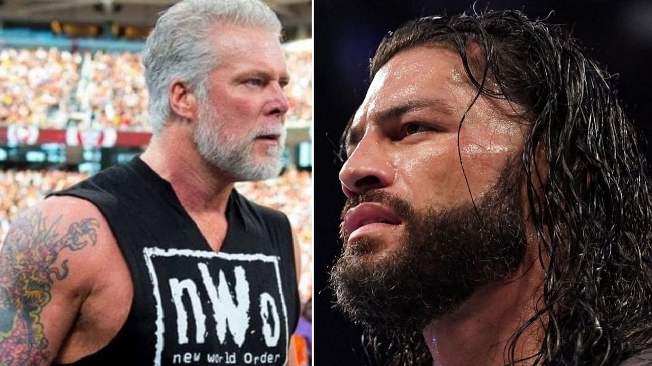 Kevin Nash (left); Roman Reigns (right)