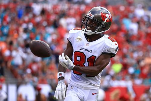 Antonio Brown at the Miami Dolphins v Tampa Bay Buccaneers game