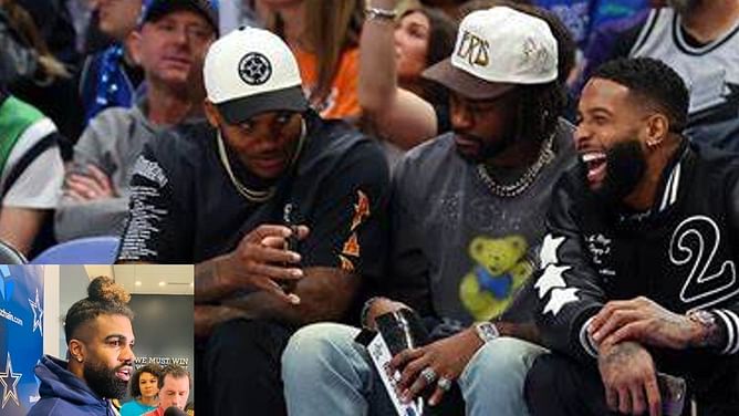 Ezekiel Elliott snaps at reporter after being asked about missing Mavs game with Odell Beckham Jr.