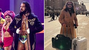 Santos Escobar reacts to crazy move after injury scare during tonight's WWE Live Event at Madison Square Garden