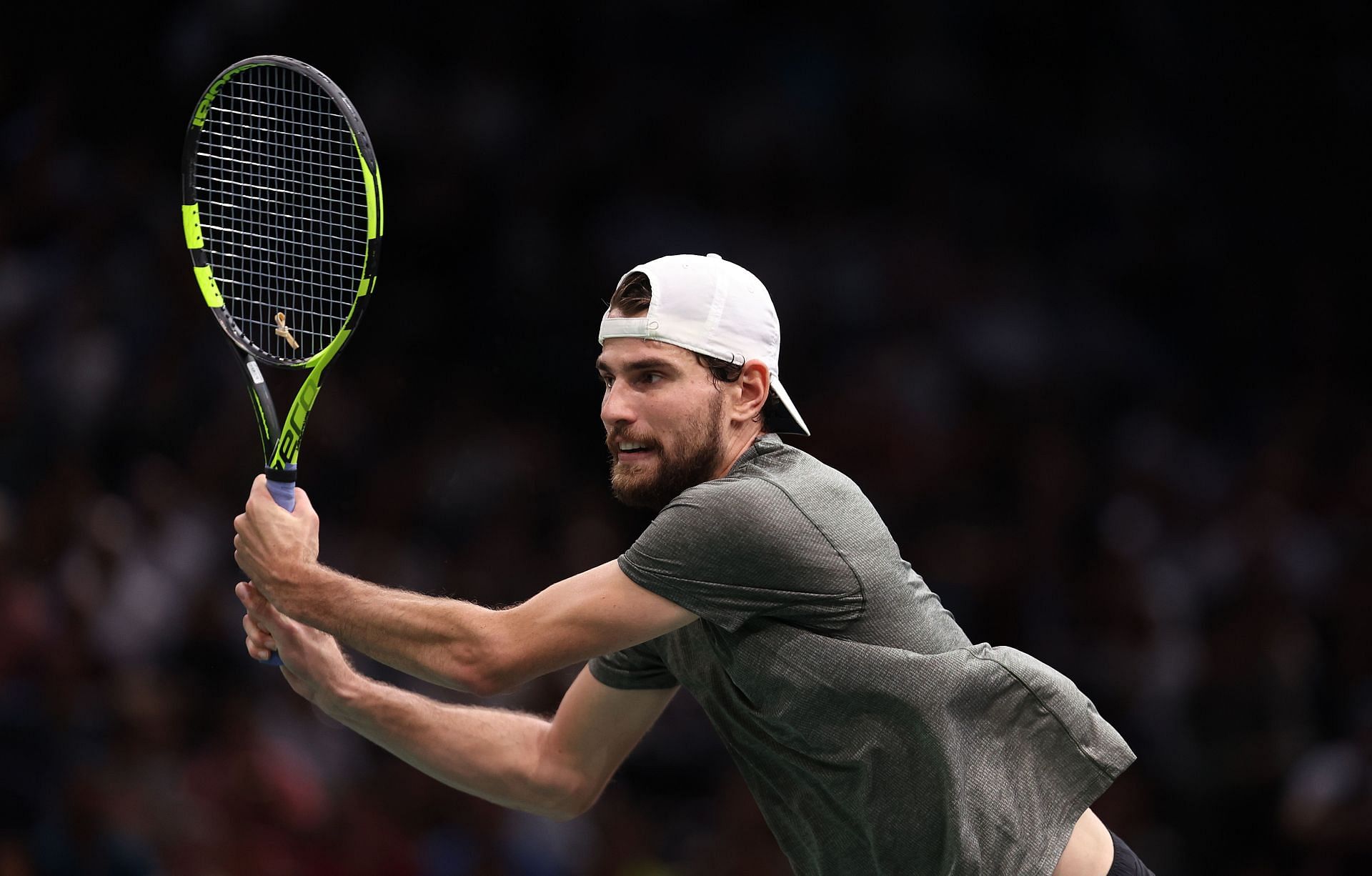 Maxime Cressy in action at the Paris Masters