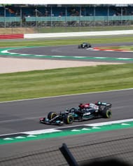 Lewis Hamilton at the 2021 British grand prix in Silverstone