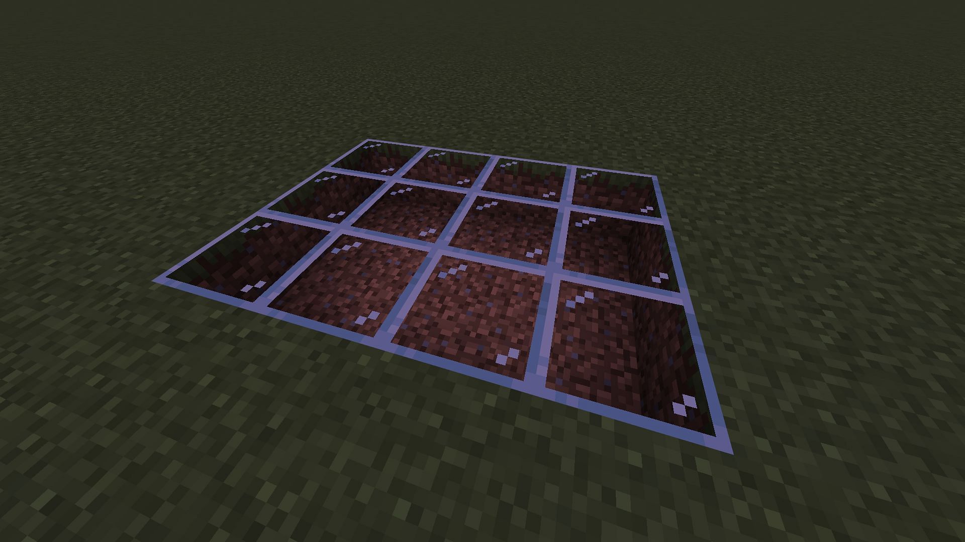 Since glass blocks are completely transparent, no mob can spawn on it in Minecraft (Image via Mojang)
