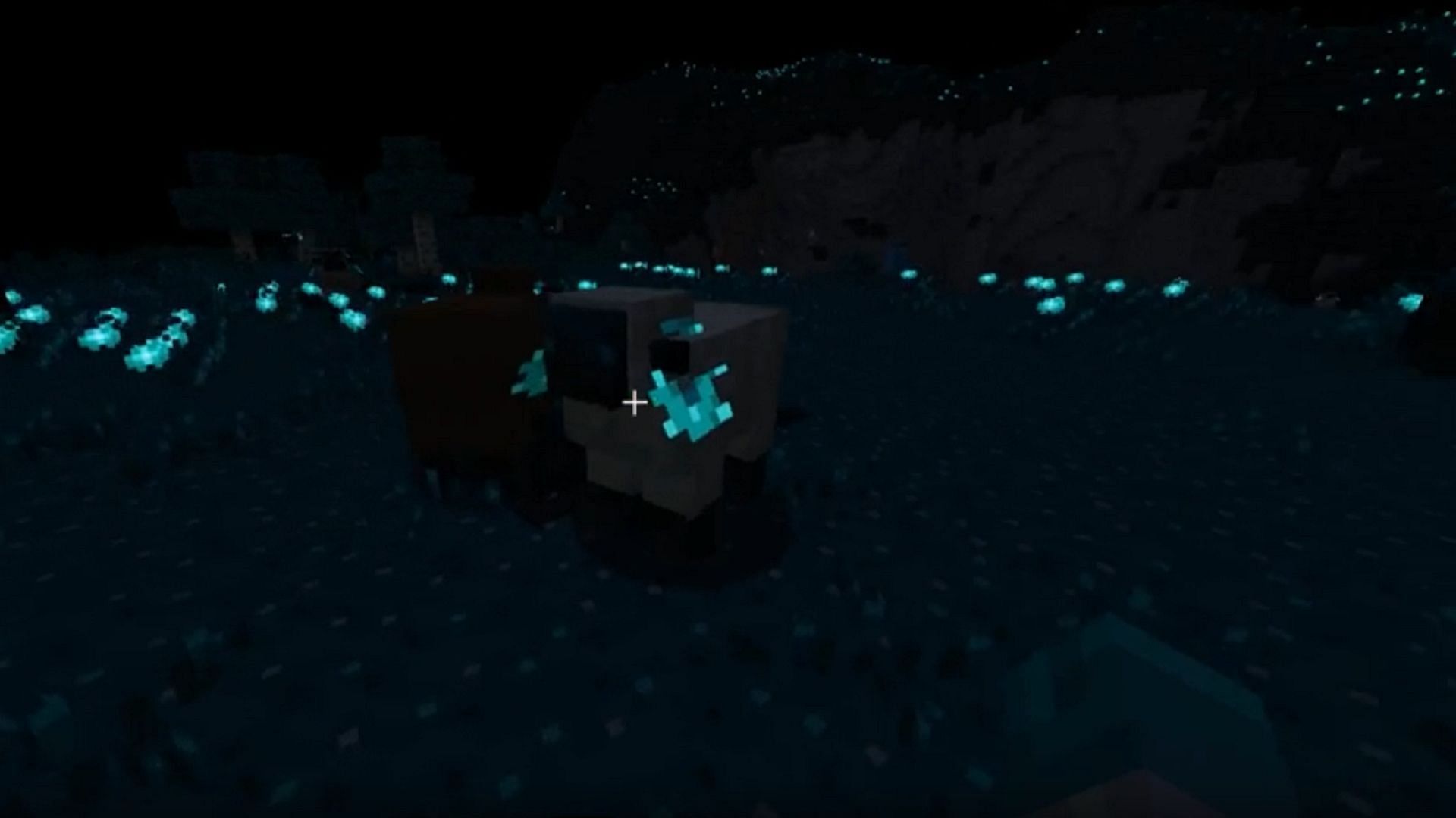 A deep dark variant of a sheep in LukasSoup&#039;s Minecraft resource pack (Image via u/LukasSoup/Reddit)