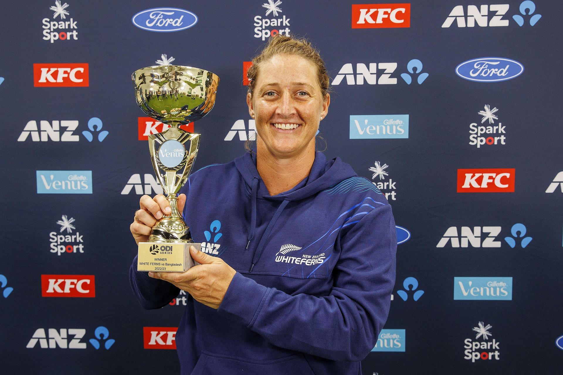 New Zealand captain Sophie Devine after the ODI series win vs Bangladesh.