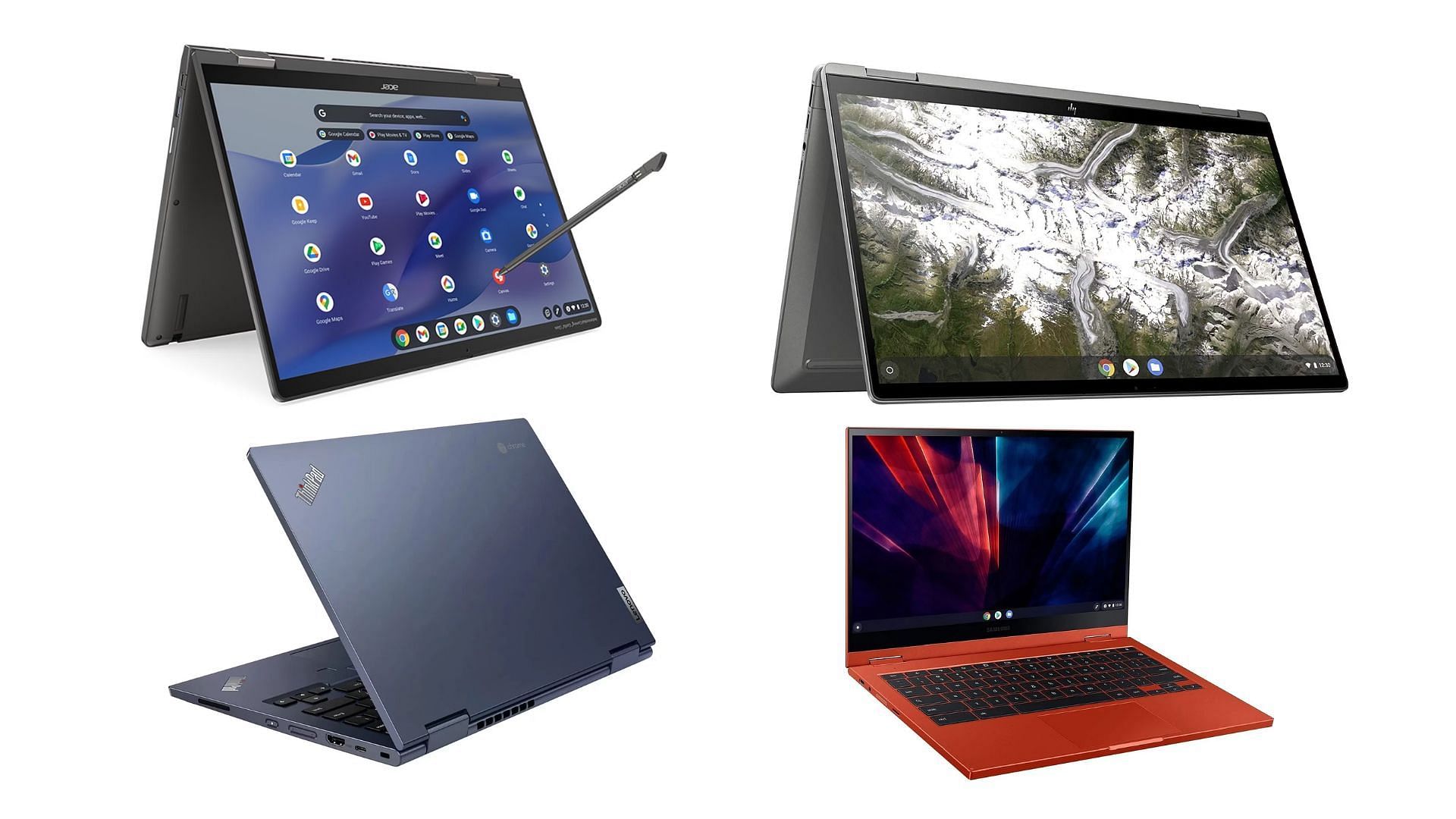 Some of the most popular Chromebooks of 2022 (Image via Sportskeeda)