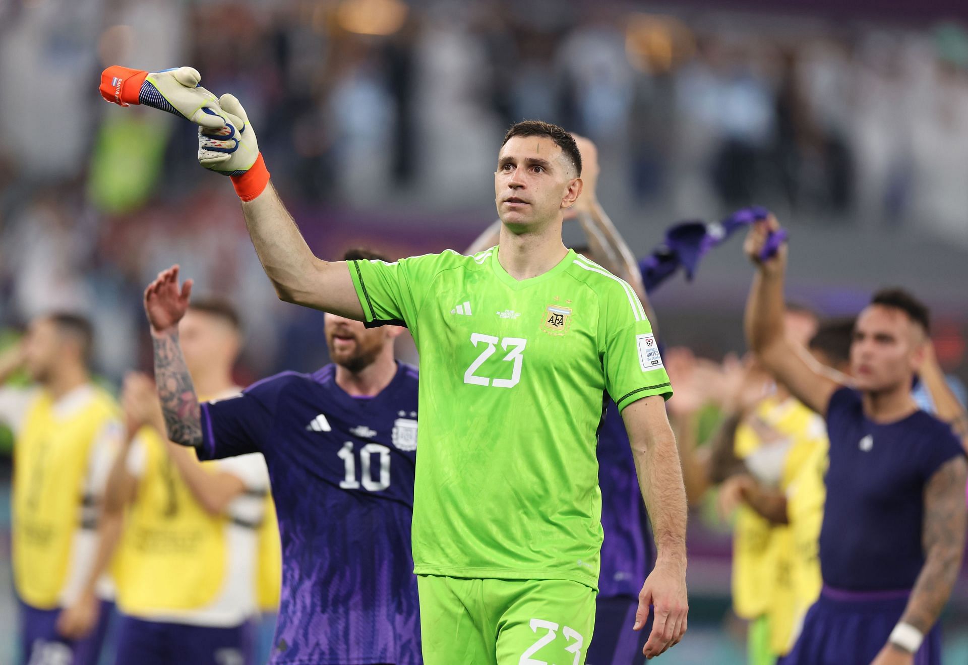 Emiliano Martinez had very little to do in the game against Poland:Group C - FIFA World Cup Qatar 2022