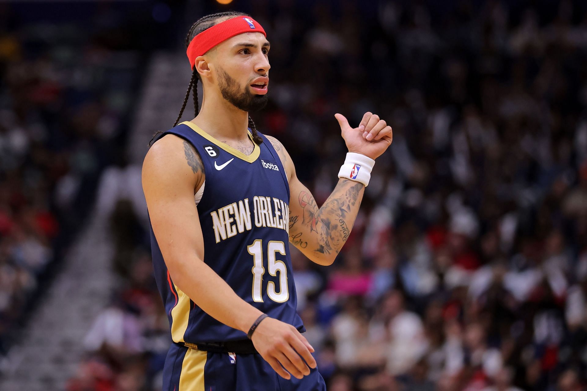 Jose Alvarado of the New Orleans Pelicans