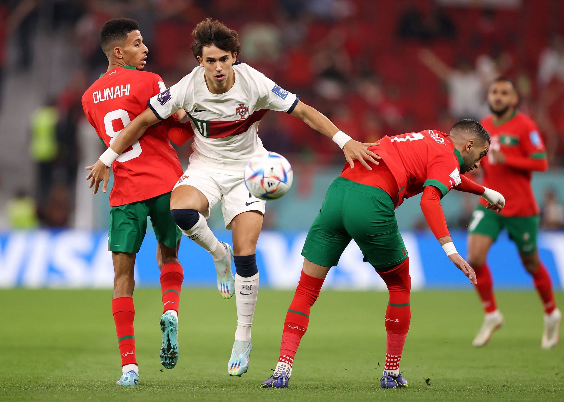 Joao Felix (second from left) is wanted at the Parc des Princes.