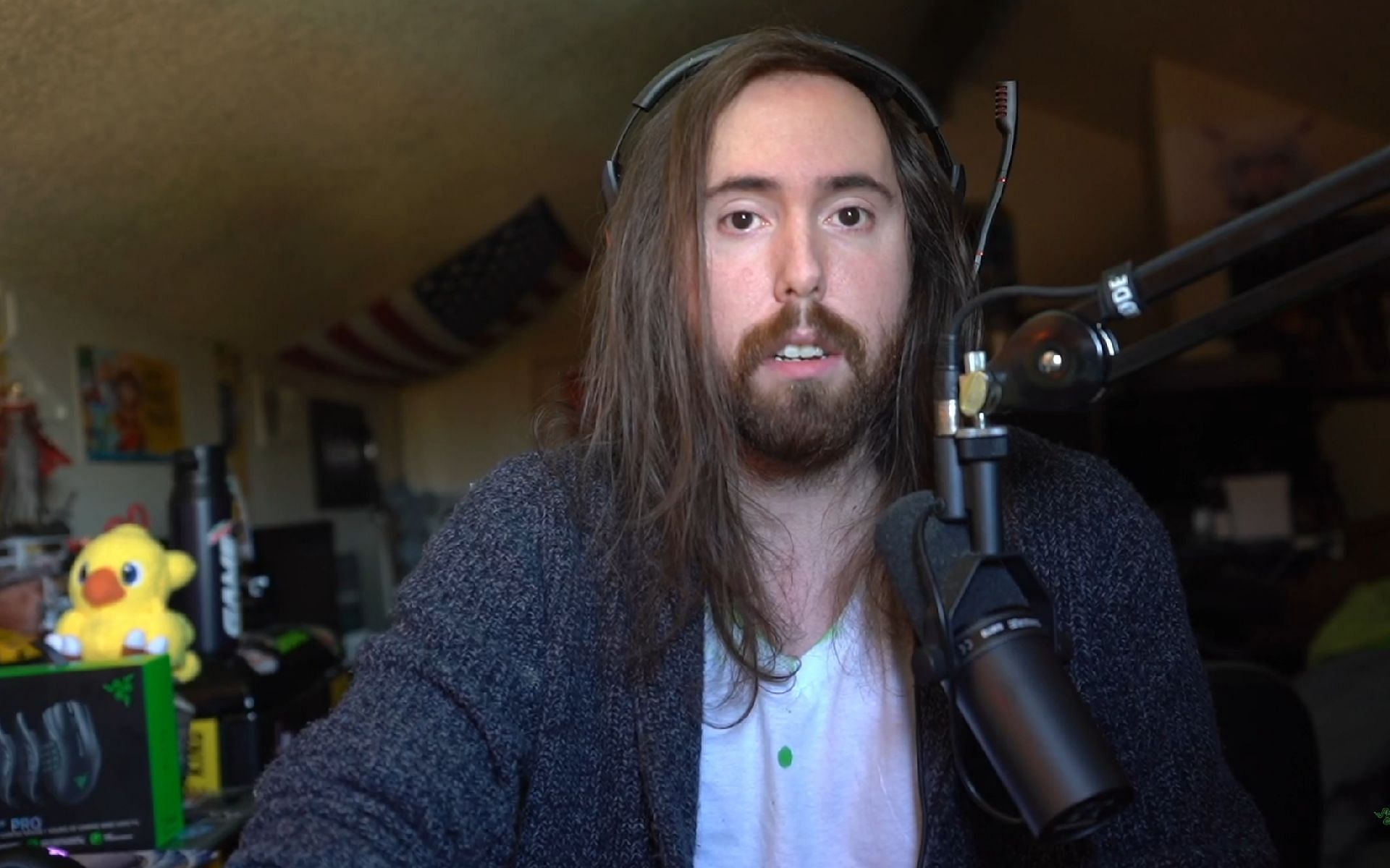 Asmongold addresses the community after Rich Campbell resigns OTK following s*xual assault allegations (Image via Asmongold/Twitch)