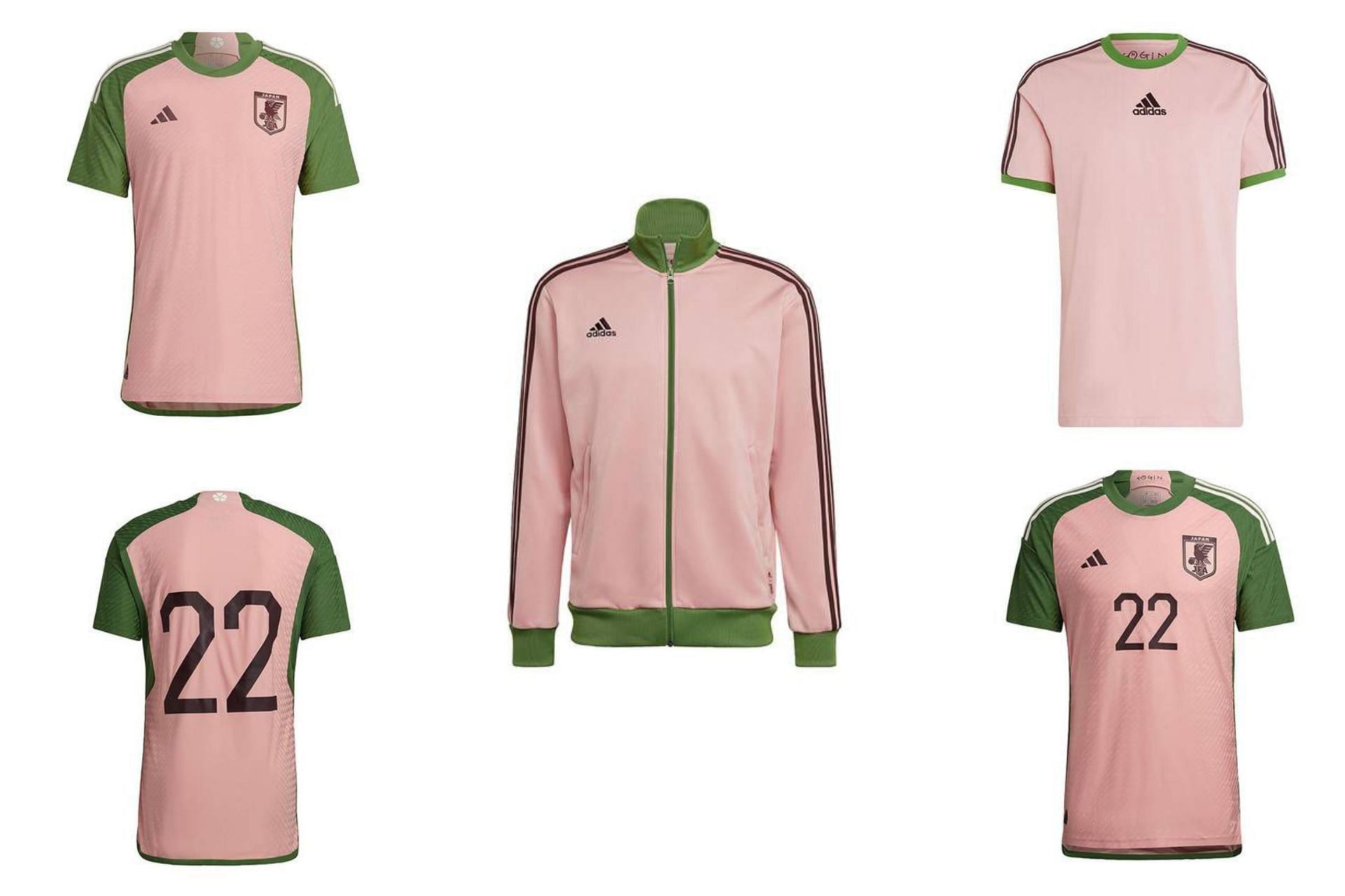 Take a closer look at the latest jerseys, tracksuit uppers, and t-shirts of the World Cup collection (Image via Sportskeeda)