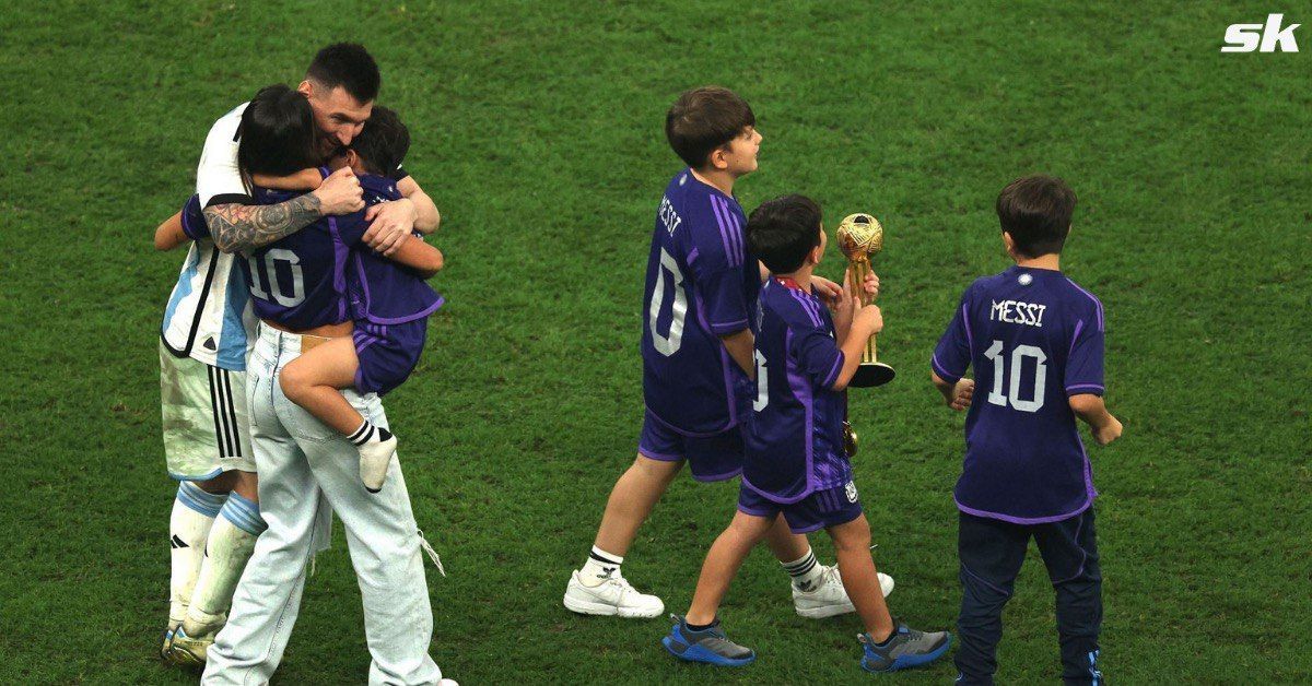 Lionel Messi Celebrates World Cup Win With Wife, Sons: Photos