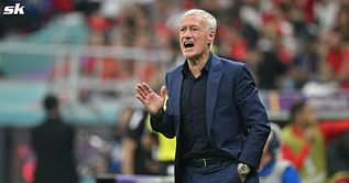 Disappointed France star confronts Didier Deschamps on the pitch after World Cup semi-final win against Morocco