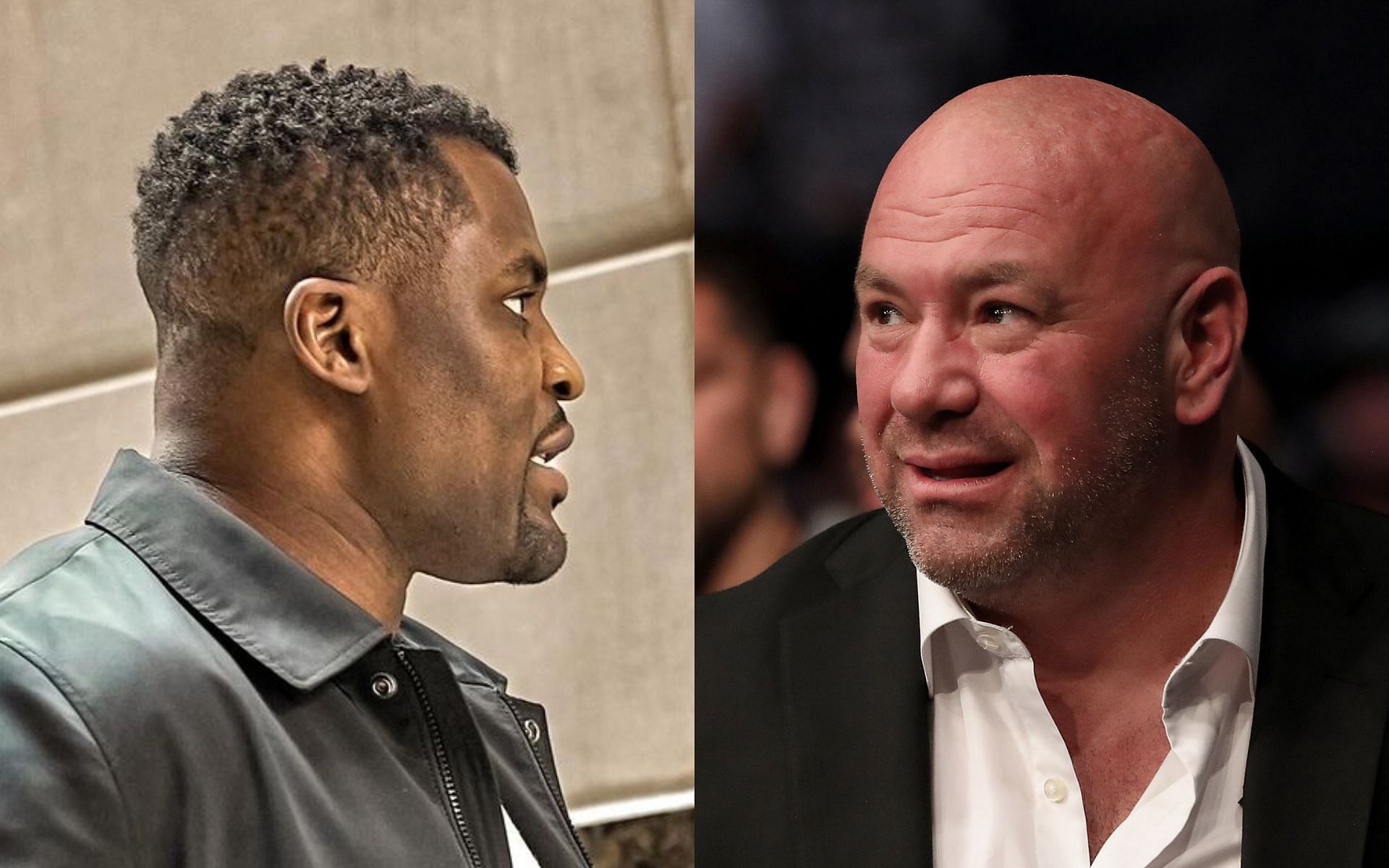 Francis Ngannou (Left), Dana White (Right) [Image courtesy: @francisngannou on Instagram, Getty]