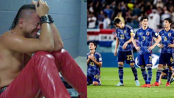 WWE star Shinsuke Nakamura reacts to Japan's dramatic exit from the FIFA World Cup