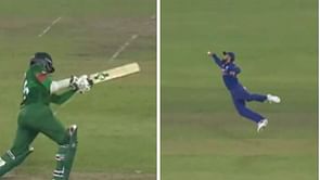 [Watch] Virat Kohli's one-handed stunner sends Shakib Al Hasan packing; keeps India alive in 1st ODI