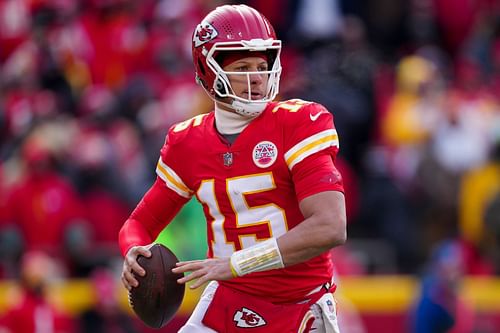 Patrick Mahomes at the Seattle Seahawks v Kansas City Chiefs game