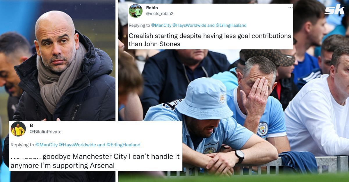 Manchester City fans were not happy with Pep Guardiola