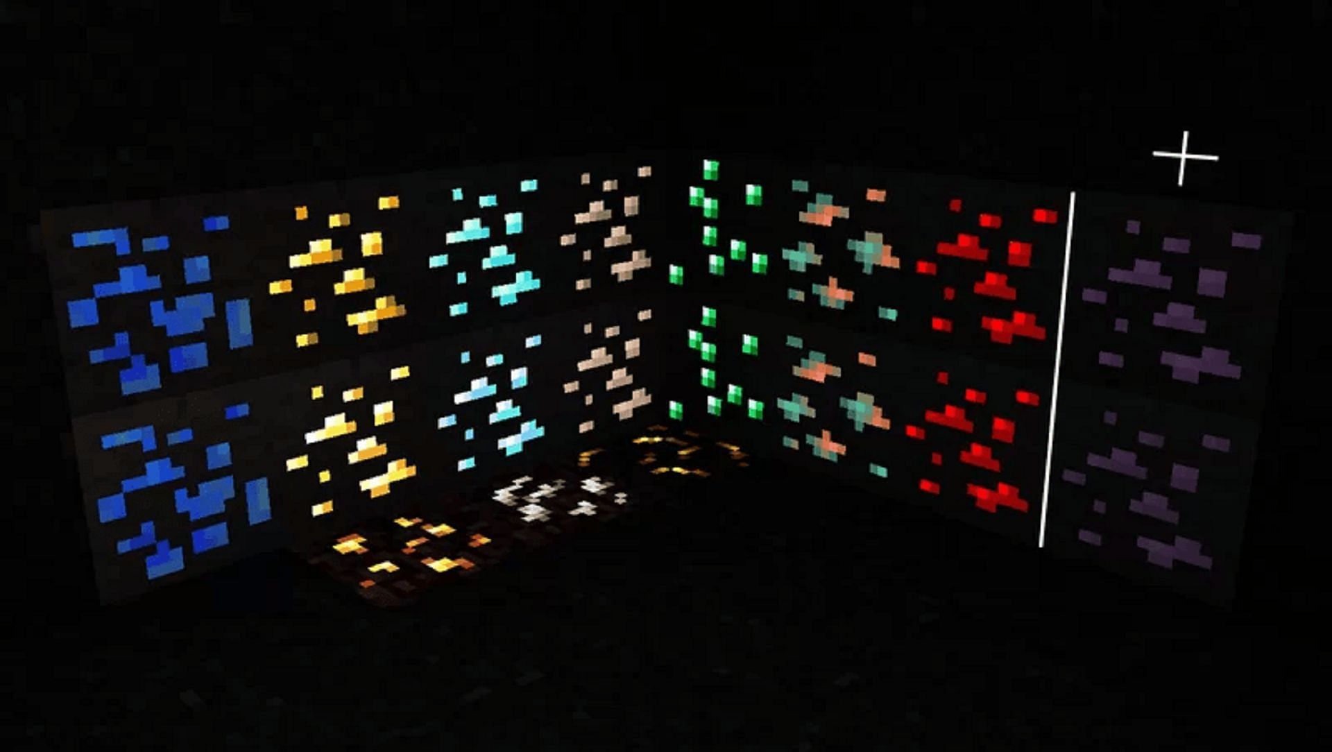 The Emissive Ores texture pack for Minecraft 1.19.2 (Image via Xoddie/Planet Minecraft)