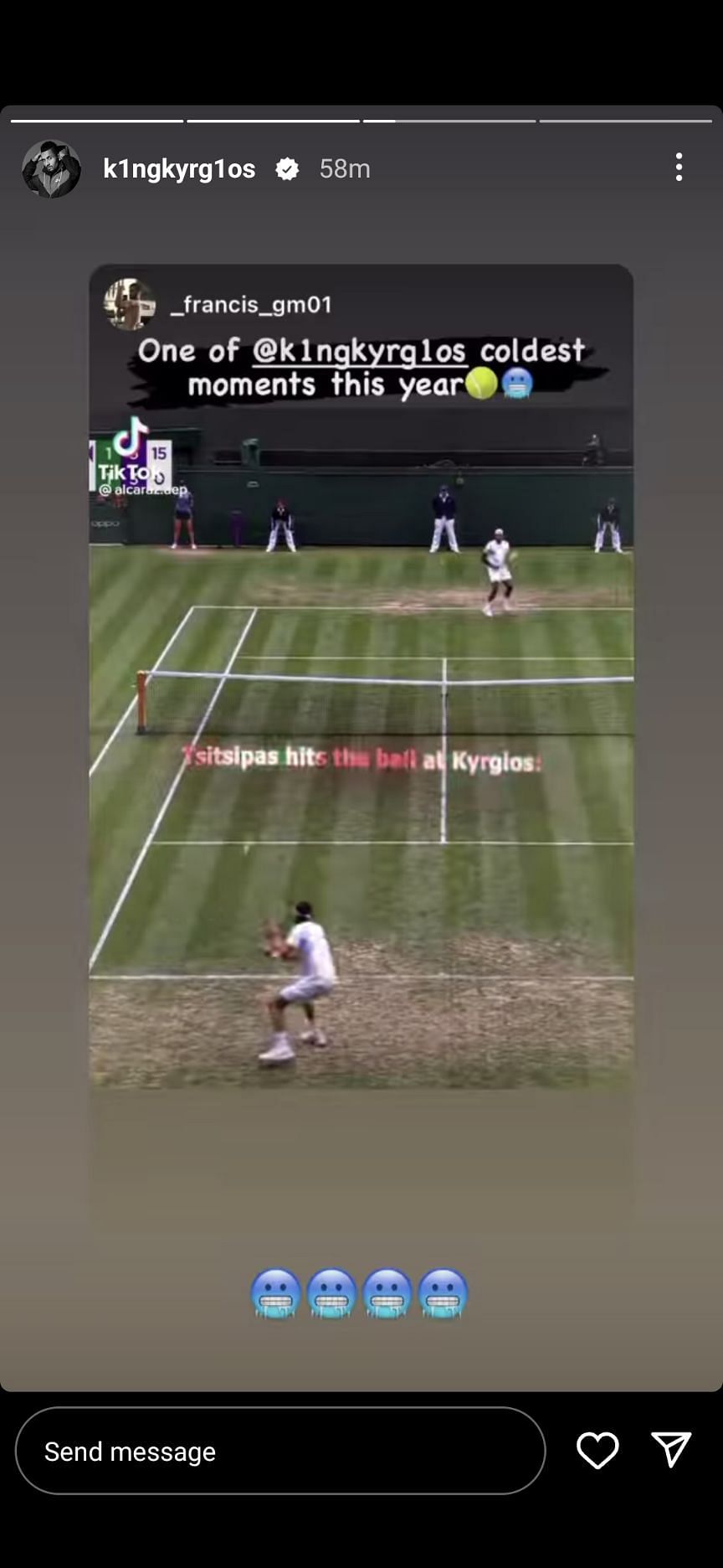 Nick Kyrgios and Stefanos tsitsipas