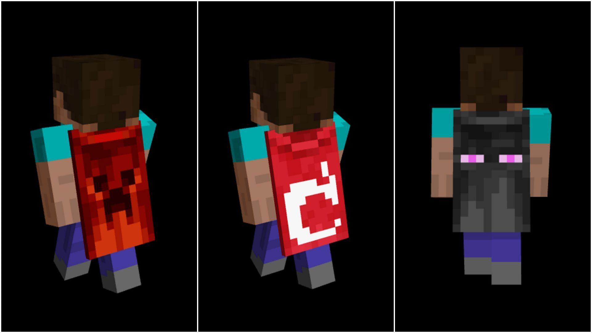 Some of the best capes in Minecraft (Image via Sportskeeda)