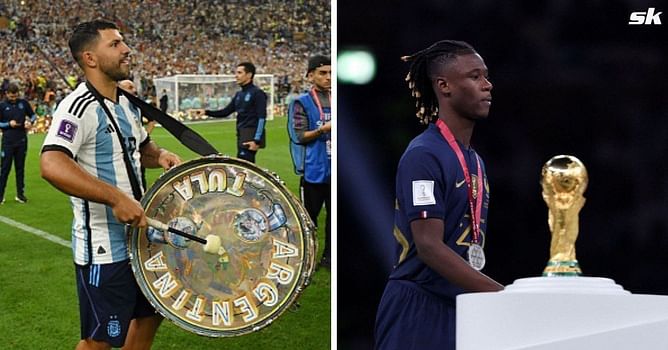 “Don’t look for problems pa” – Sergio Aguero breaks silence on calling Camavinga di**face during FIFA World Cup win celebrations