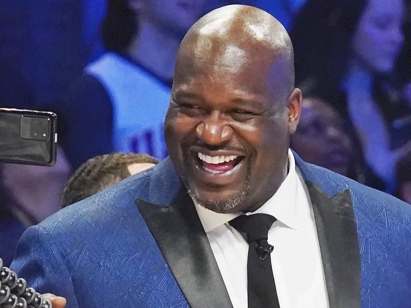 Watch: Shaquille O'neal Hilariously Gets Pushed Into A Christmas Tree 