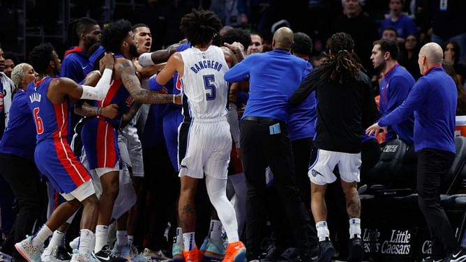 Fans go berserk as Killian Hayes and Moe Wagner come to blows