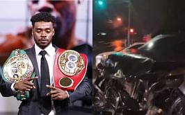 Errol Spence Jr. got into yet another car crash that left his car brutally smashed in