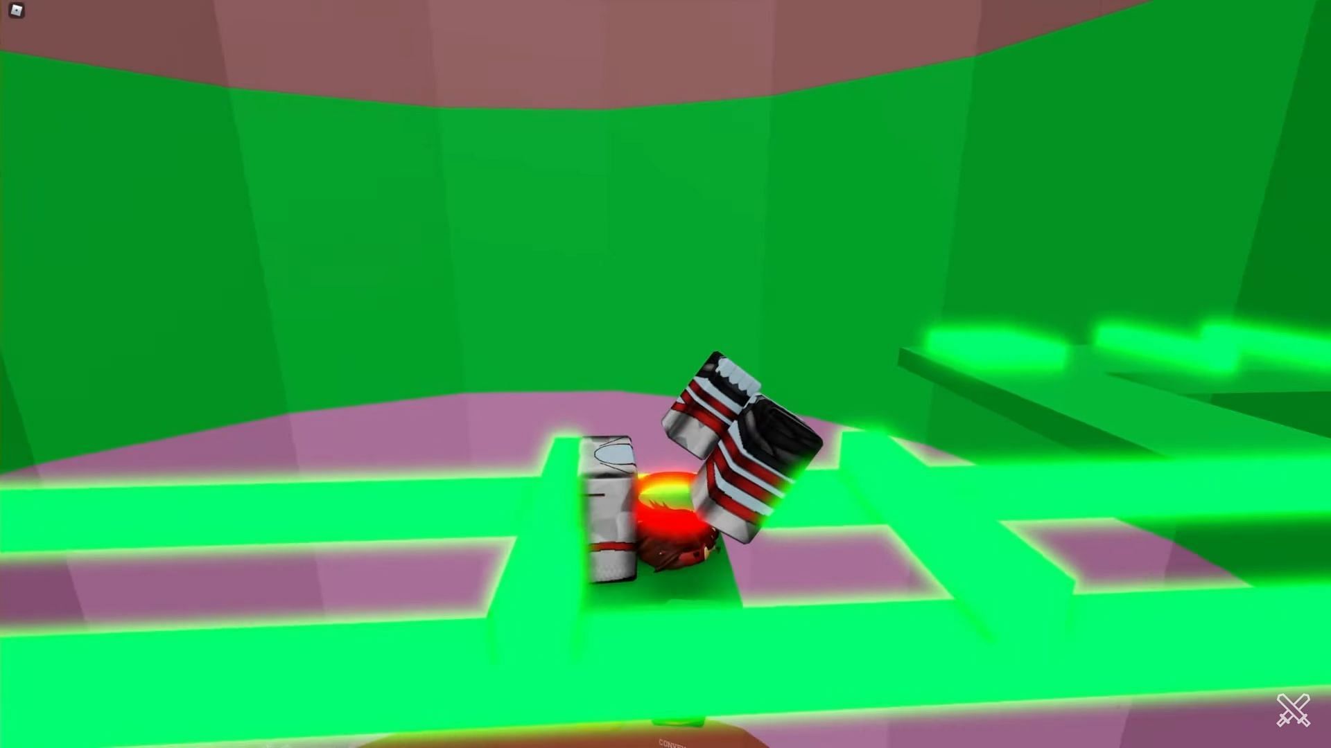 Jackeryz getting eliminated from the second round (Image via Roblox Battles YouTube)