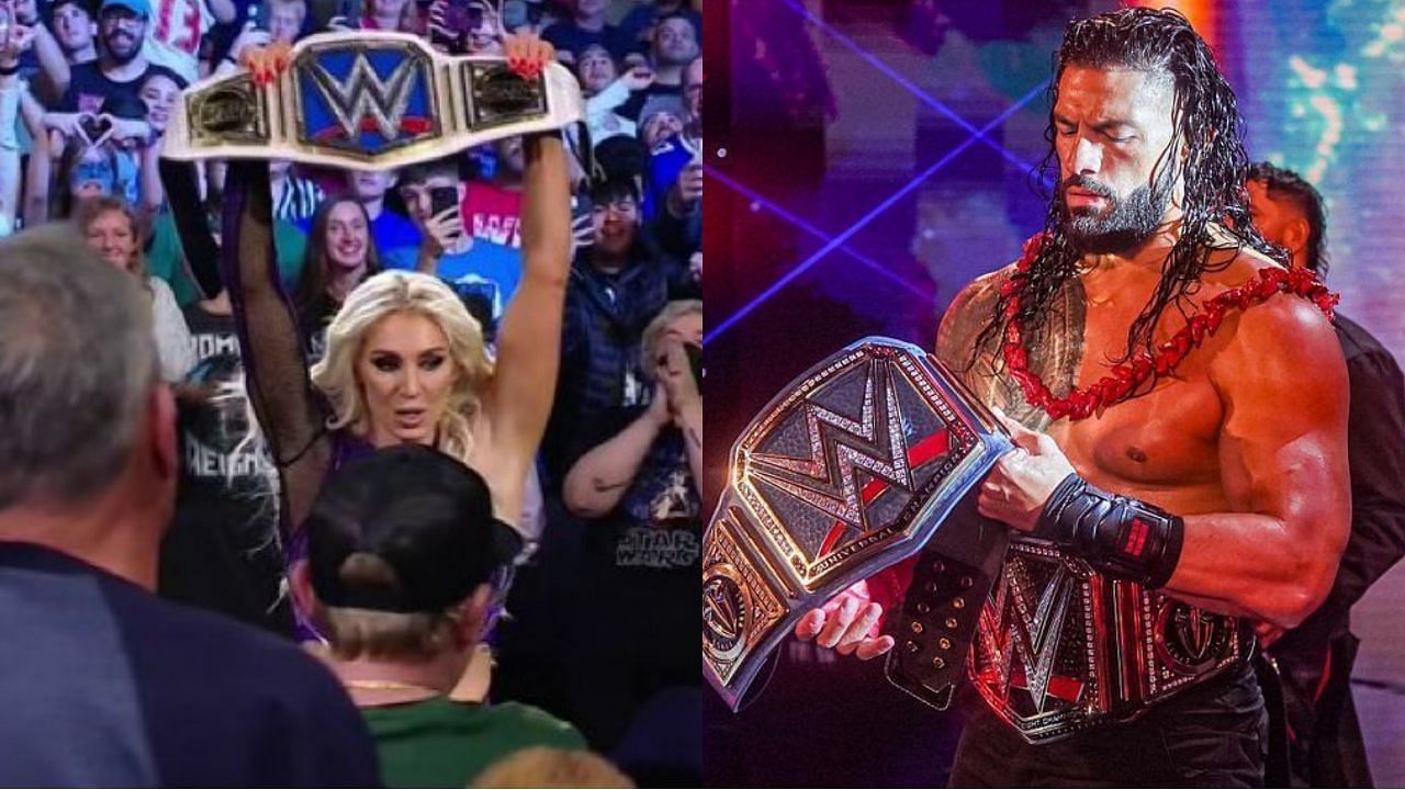 WWE सुपरस्टार्स शार्लेट फ्लेयर और रोमन रेंस 