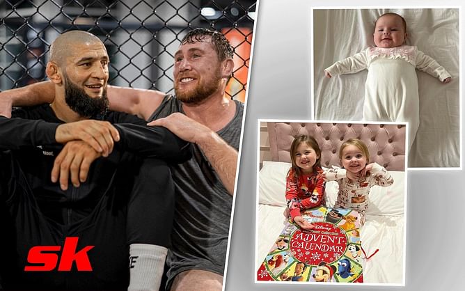 Khamzat Chimaev and others pour hearts over Darren Till's Christmas family photo